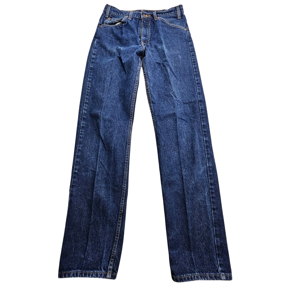 Levi's 505 Straight Leg Jeans Men 33x34 Blue Orange Tab Vintage Regular Fit *